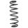 Suspension spring rear axle coil spring Ø112mm SPIDAN for e.g. VW Golf V