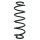 Suspension Spring Rear Axle Coil spring with constant wire diameter SPIDAN for e.g. SEAT Mii