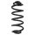 Suspension spring rear axle coil spring Ø 138mm SPIDAN for BMW X5 and others