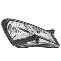 Main headlight right 12 V H4 halogen HELLA for SEAT Mii...
