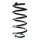 Suspension Spring Rear Axle Coil spring with constant wire diameter SPIDAN for AUDI TT