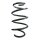 Suspension spring front axle coil spring Ø141mm SPIDAN for e.g. AUDI TT