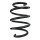 Suspension spring front axle coil spring Ø145mm SPIDAN for e.g. AUDI TT