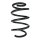 Suspension spring front axle coil spring Ø143mm SPIDAN for e.g. AUDI TT