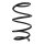 Suspension spring front axle coil spring Ø175mm SPIDAN for e.g. BMW X3