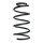 Suspension spring rear axle coil spring Ø121mm SPIDAN for e.g. OPEL Adam