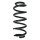 Suspension spring front axle coil spring Ø137mm SPIDAN for e.g. AUDI Q5