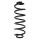 Suspension spring rear axle coil spring Ø120mm SPIDAN for e.g. AUDI Q5