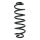 Suspension spring rear axle coil spring Ø114mm SPIDAN for e.g. AUDI Q5