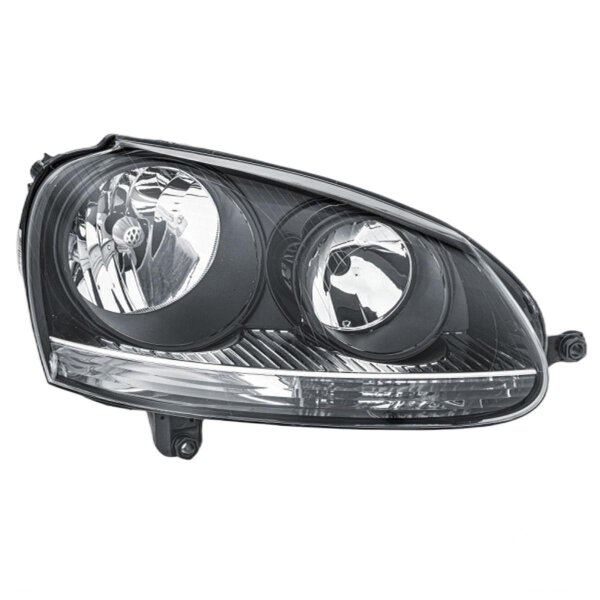 Main headlight right 12 V W5W halogen HELLA for VW Golf V and others