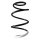 Suspension Spring Front Axle Coil spring with constant wire diameter SPIDAN for e.g. KIA Pro CeeD