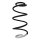Suspension spring front axle coil spring Ø161mm SPIDAN for e.g. HYUNDAI i30