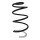 Suspension spring front axle coil spring Ø159mm SPIDAN for e.g. HYUNDAI i30