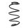 Suspension spring front axle coil spring Ø165mm SPIDAN for e.g. HYUNDAI iX35