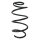 Suspension spring front axle coil spring Ø167mm SPIDAN for e.g. HYUNDAI iX35