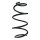 Suspension spring front axle coil spring Ø162mm SPIDAN for e.g. MERCEDES