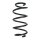 Suspension Spring Rear Axle Coil spring with constant wire diameter SPIDAN for e.g. MERCEDES-BENZ B-Klasse