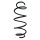 Suspension spring front axle coil spring Ø165mm SPIDAN for e.g. MERCEDES