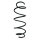 Suspension spring front axle coil spring Ø162mm SPIDAN for e.g. MERCEDES