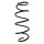 Suspension spring front axle coil spring Ø161mm SPIDAN for MERCEDES E-Class