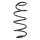 Suspension spring front axle coil spring Ø165mm SPIDAN for e.g. MERCEDES