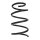 Suspension Spring Rear Axle Coil spring with constant wire diameter SPIDAN for PORSCHE Boxster