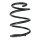 Suspension Spring Rear Axle Coil spring with constant wire diameter SPIDAN for PORSCHE Boxster