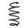 Suspension Spring Front Axle Coil spring with constant wire diameter SPIDAN for e.g. VW Passat