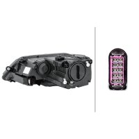 Headlight right 12 V H7/H7 halogen HELLA suitable for VW JETTA