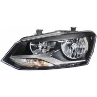 Headlight right halogen HELLA for VW POLO V