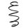 Suspension spring front axle coil spring Ø166mm SPIDAN for e.g. MERCEDES