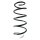 Suspension spring front axle coil spring Ø164mm SPIDAN for e.g.PEUGEOT 508 SW I