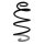 Suspension spring front axle coil spring Ø164mm SPIDAN for PEUGEOT 3008