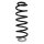 Suspension Spring Rear Axle Coil spring with constant wire diameter SPIDAN for PEUGEOT 3008 Großraumlimousine
