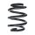 Suspension Spring Rear Axle Coil spring with constant wire diameter SPIDAN for MERCEDES-BENZ A-Klasse