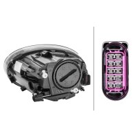 Main headlight right 12 V H4 FF HELLA for VW Beetle and...