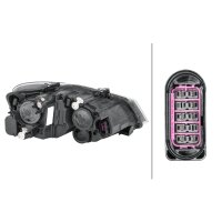 Main headlight left 12 V W5W halogen HELLA for VW Polo...