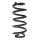 Suspension Spring Rear Axle Coil spring with constant wire diameter SPIDAN for e.g. AUDI A3