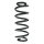 Suspension Spring Rear Axle Coil spring with constant wire diameter SPIDAN for VW Golf VI