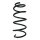 Suspension spring front axle coil spring Ø135mm SPIDAN for e.g. OPEL Corsa D