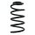 Suspension spring rear axle coil spring Ø122mm SPIDAN for e.g. OPEL Corsa D