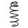 Suspension spring front axle coil spring Ø162mm SPIDAN for e.g. VOLVO XC60