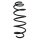 Suspension spring front axle coil spring Ø162mm SPIDAN for e.g. VOLVO XC70 II
