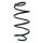 Suspension spring front axle coil spring Ø159mm SPIDAN for e.g. VOLVO S60 II