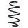 Suspension spring front axle coil spring Ø140mm SPIDAN for e.g. SEAT Ibiza IV