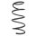 Suspension spring front axle coil spring Ø162mm SPIDAN for e.g. TOYOTA RAV 4 IV