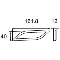 Reflector side-mounted left HELLA for BOMAG