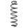 Suspension spring rear axle coil spring Ø104mm SPIDAN for e.g. VW Golf VII