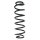 Suspension spring rear axle coil spring Ø102mm SPIDAN for e.g. VW Golf VII