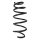 Suspension spring front axle coil spring Ø143mm SPIDAN for e.g. OPEL Astra J